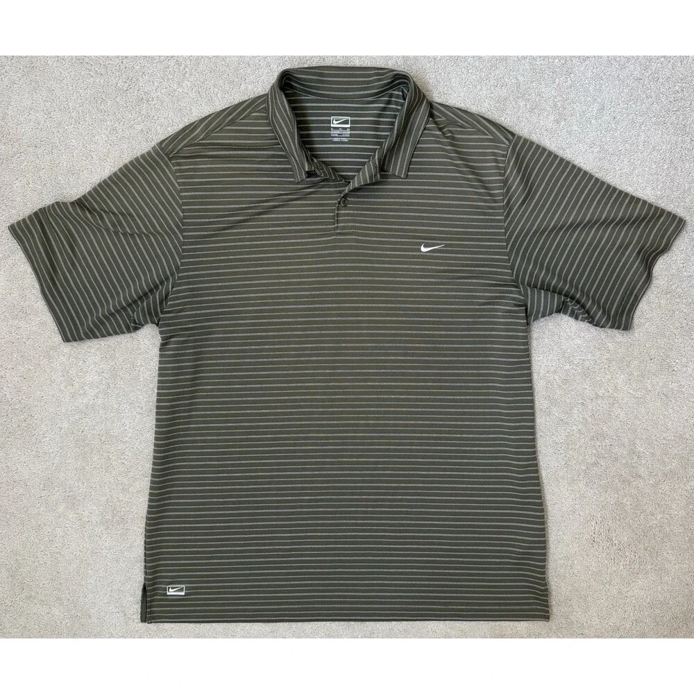 Nike Men's XL Olive Green Golf Performance Polo